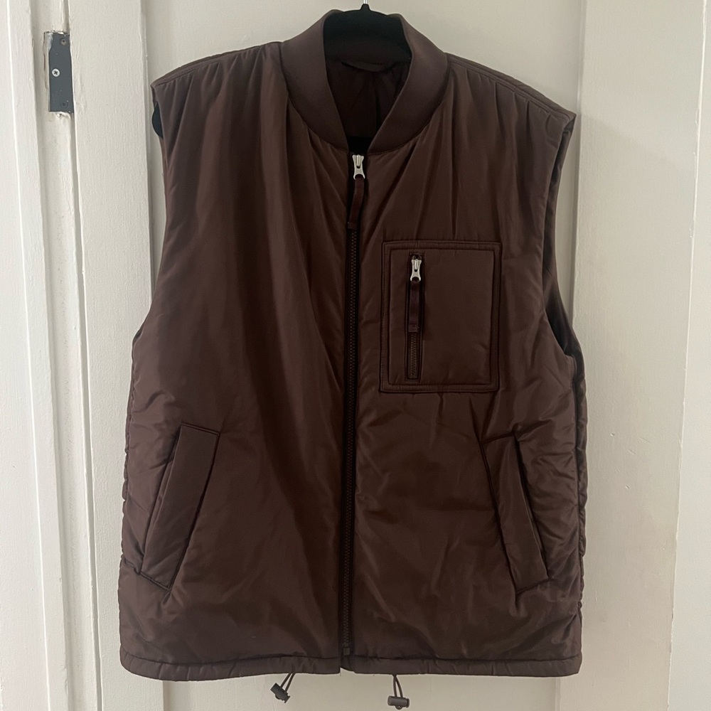 And Other Stories Brown Sleeveless Jacket